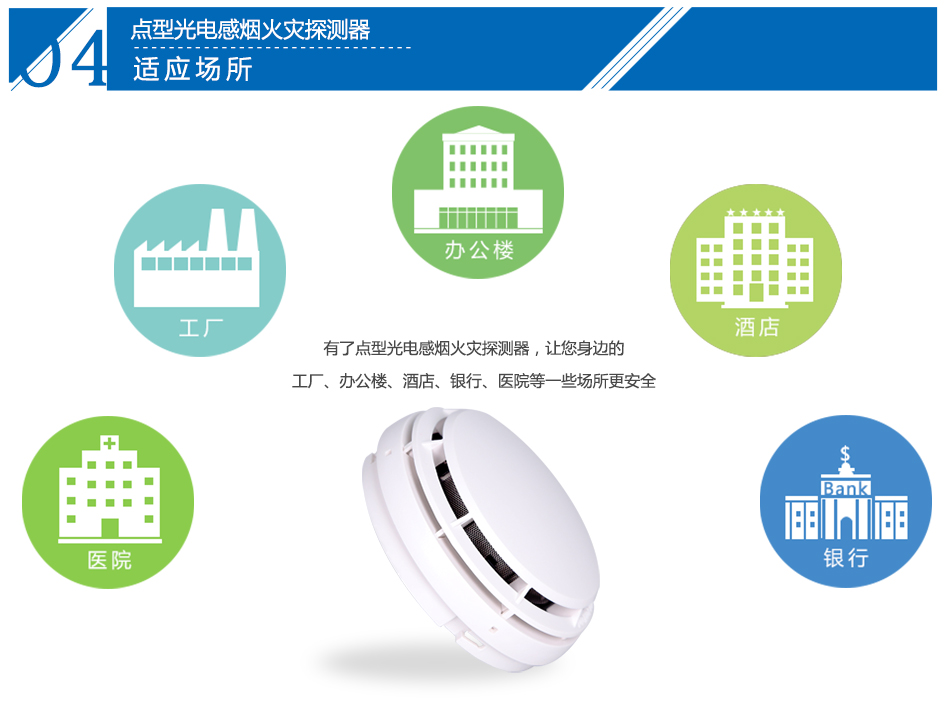 JTY-GM-CN4098-9714點型光電感煙火災(zāi)探測器適用場所
